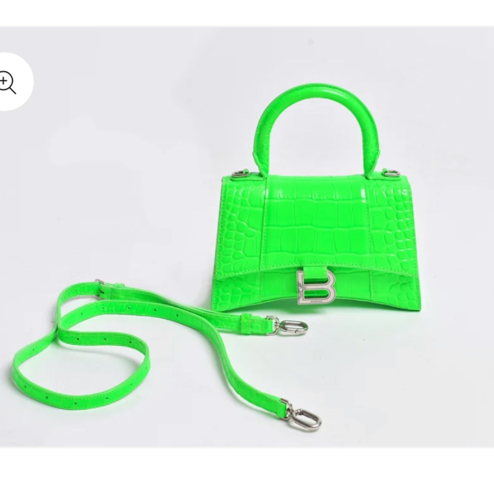 Balenciaga HOURGLASS XS crocodile handbag